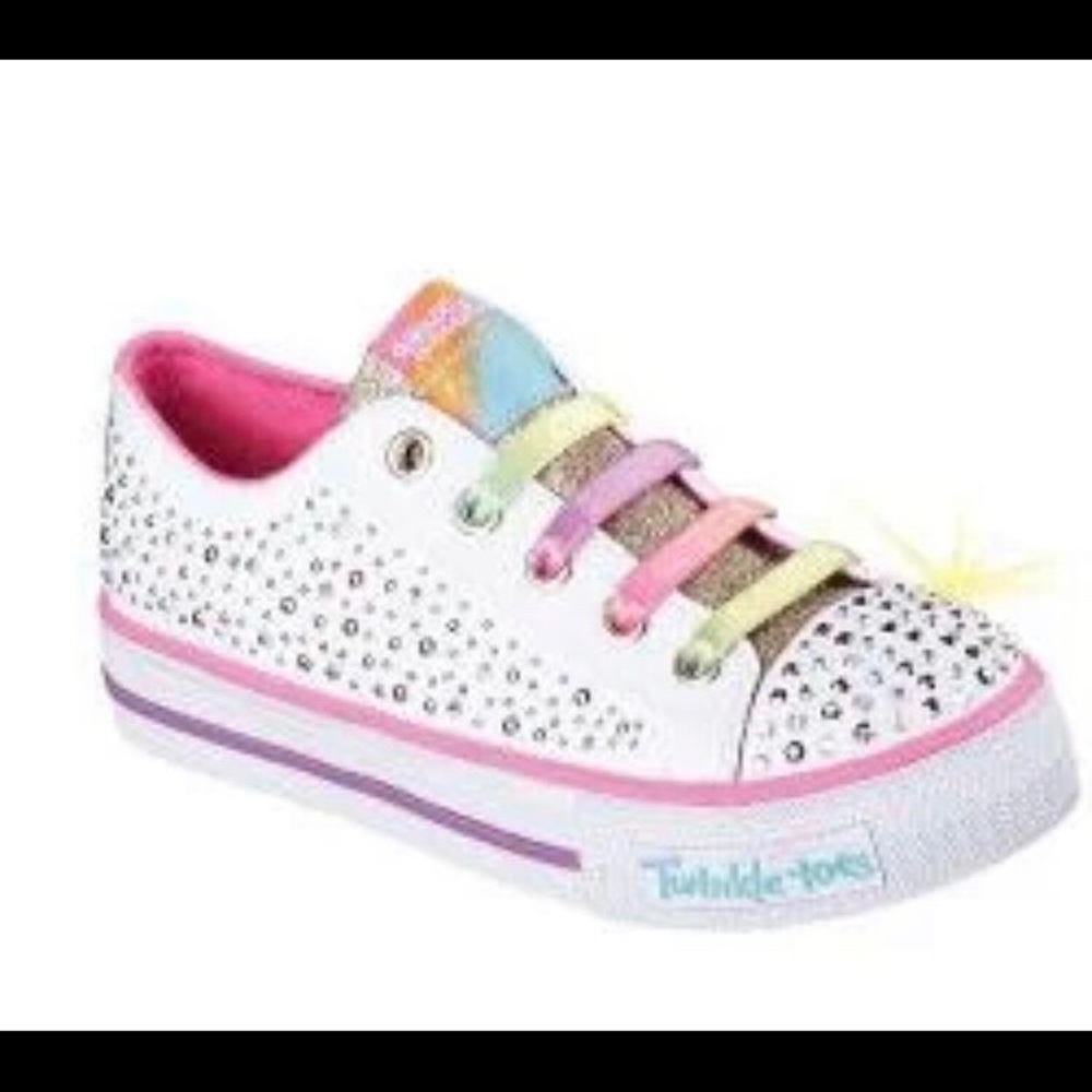 Skechers light up Twinkle toes big girls sz 2 nib